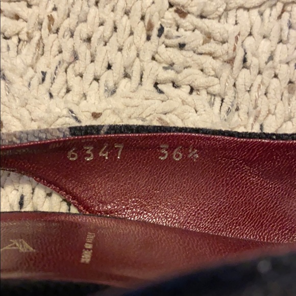 Ladies PRADA RUNWAY Blue Floral velvet Heels - Picture 5 of 5